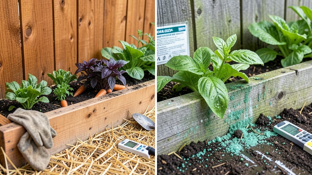 Is Treated Wood Safe for Gardens: Chemical Risks and Eco-Friendly Alternatives