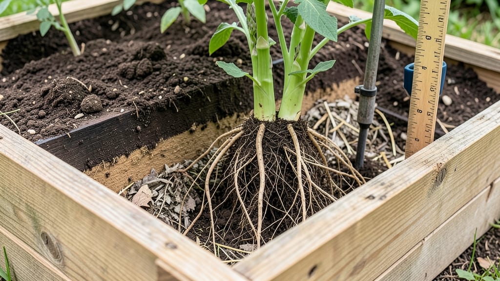 Optimal Raised Garden Bed Depth: Plant-Specific Requirements and Root Space Rules