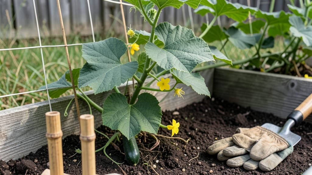 How to Plant Cucumbers in a Garden: Spacing, Trellis Tricks for Bushels