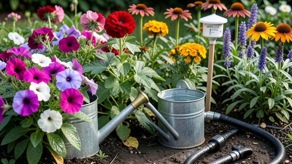 How Often to Water a Flower Garden: Seasonal Schedule by Plant Type
