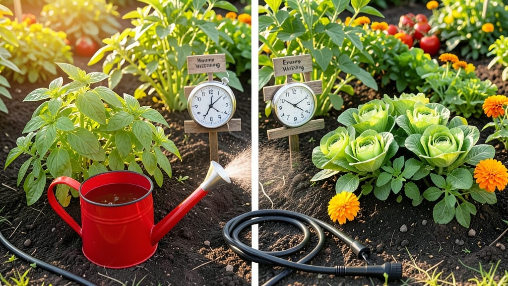 Should I Water My Garden in Morning or Evening: Science-Backed Timing for Healthier Plants