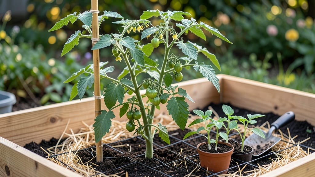 Tomato Spacing in Square Foot Gardens: Exact Inches by Variety Type